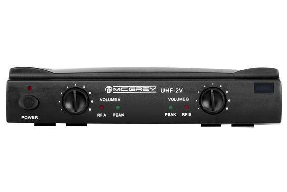 McGrey UHF-2V Dual Vocal Wireless Microphone Set with 2x Handheld Microphones 50m image 3