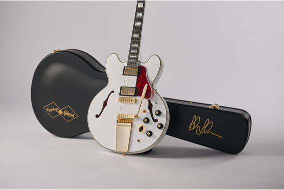Epiphone Alex Lifeson 1976 ES-355 Reissue Alpine White image 3