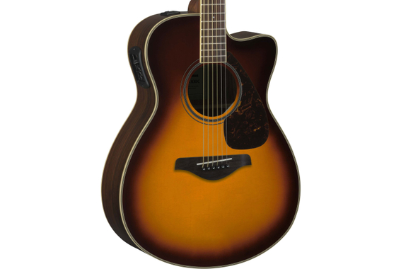 Yamaha FSX830C Brown Sunburst image 3