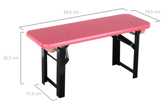 Stagecaptain BB-55 PI Hirschgarten Bierzeltbankerl Rosa Set da 4 image 3