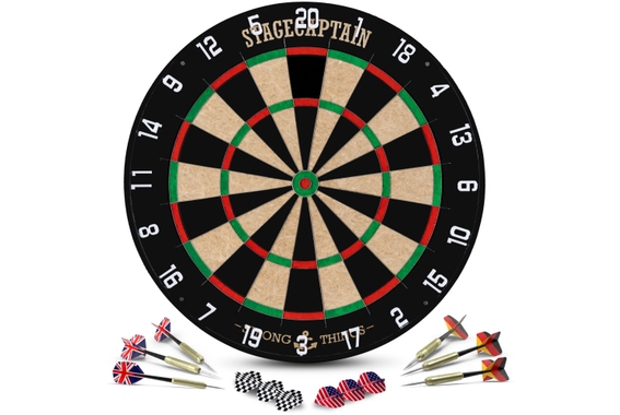 Stagecaptain DBS-1715C BullsEye Champion Set Cible de Fléchettes avec Tapis image 3