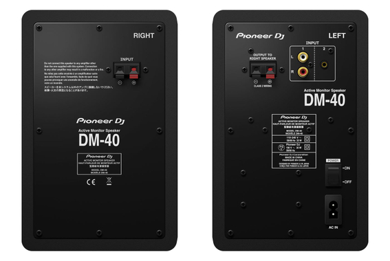 Pioneer DJ DM-40D Schwarz Paar  - Retoure (Zustand: gut) image 3