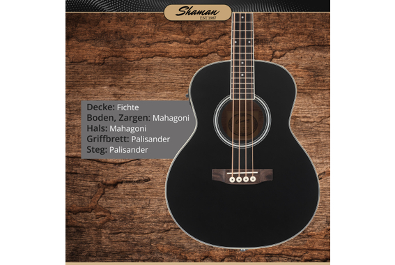 Shaman ABM4-50E-BK Akustik Bass Schwarz  - Retoure (Zustand: gut) image 3