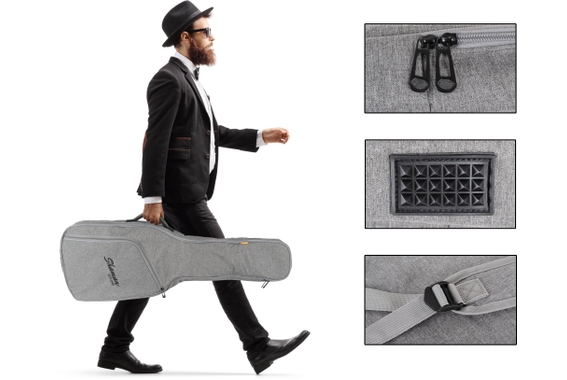 Shaman EGB-102 GY Premium-Line E-Gitaarhoes Grijs image 3