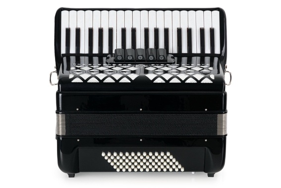 Classic Cantabile 72 Bass Akkordeon "Secondo V" Schwarz image 3