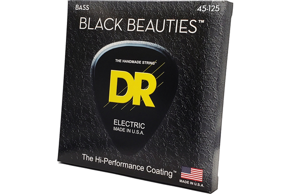 DR Strings Black Beauties Bass BKB5-45 Medium 45-125 image 3