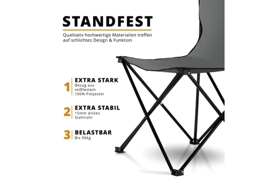 Stagecaptain CS-4547 GY Campingtisch-Set klein Grau image 3