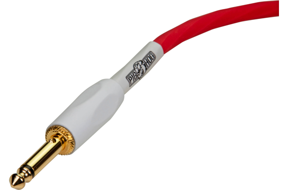 Pig Hog Hex Series Silent Kabel 5,6m Winkel Candy Apple Red image 3