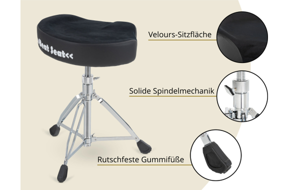 XDrum BeatSeat Tabouret de Batterie Selle image 3