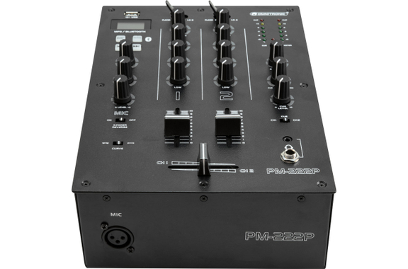 Omnitronic PM-222P 2-Kanaals DJ-Mixer met Player Set image 3