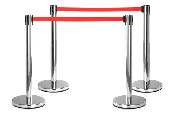 Stagecaptain PLS-200S Poteaux de Séparation Système de Guidage Argent 4x-SET image 3