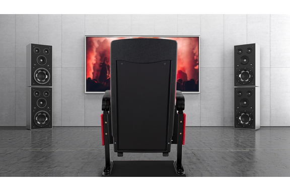 Fauteuil de cinéma Stagecaptain CS-600R Movieking, rouge image 3