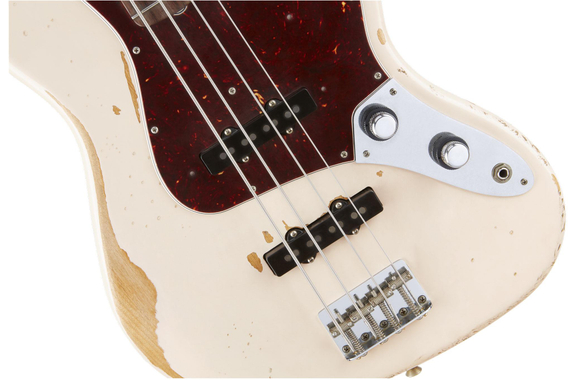 Fender Flea Signature Jazz Bass Road Worn Shell Pink image 3