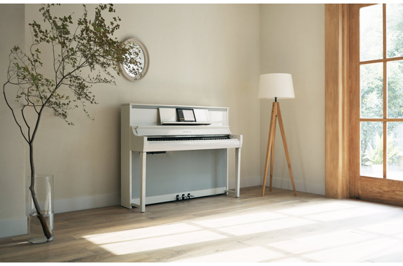 Yamaha CSP 295 PWH Piano Digital Blanco Brillo Alto image 3