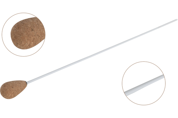 Classic Cantabile B-2 Baton white, round cork handle image 3
