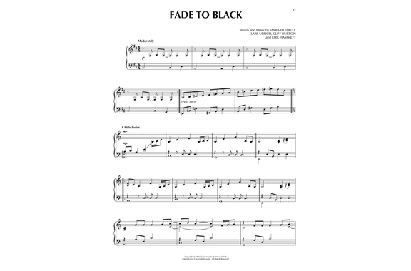 Metallica for Piano Solo image 3