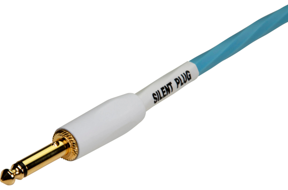 Pig Hog Hex Series Silent Kabel 3m Winkel Daphne Blue image 3
