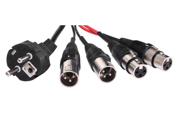 Pronomic DMC-15 2/2/1 Multicore XLR/AC 15m 2xSend, 2xReturn, 1x230V/AC auf Trommel image 3