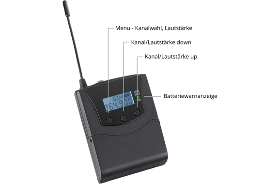 Pronomic Silent Guide V2 SDR-BP30 Bodypack-Receiver 5x Set image 3