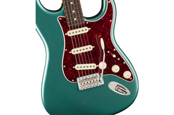 Fender American Professional Classic Stratocaster Faded Sherwood Green Metallic image 3