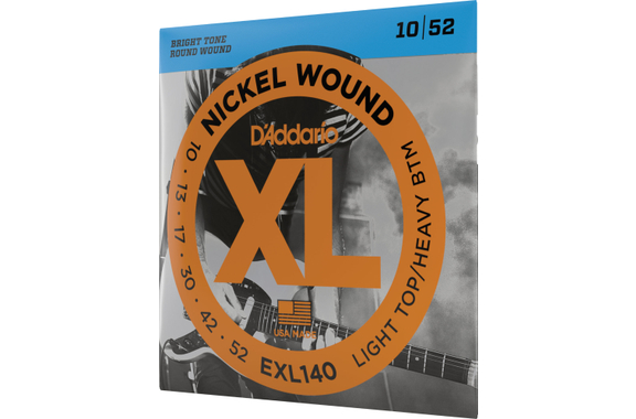 D'Addario EXL140 Light Top/Heavy Bottom 5x Set image 3