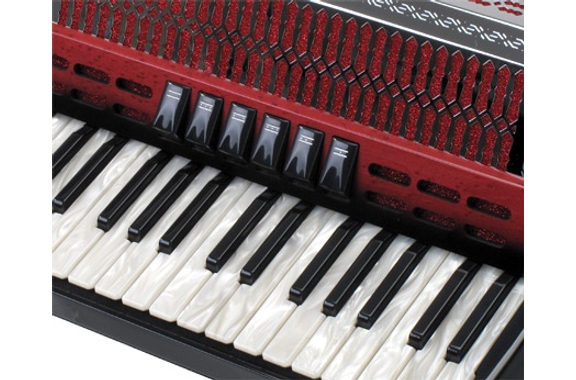 Alpenklang Pro acordeón III 72 MH Shadow Red image 3