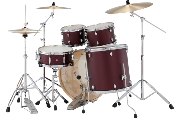 Pearl Export EXX725SNBR/C864 Drumkit Satin Scarlet Beginner Set image 3