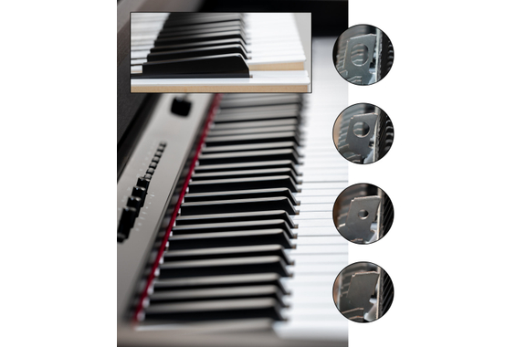 Classic Cantabile UP-1Plus SM Pianoforte Elettrico Verticale Nero Opaco image 3