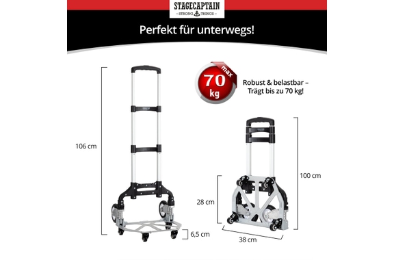 Stagecaptain CBF-70 klappbare Sackkarre image 3