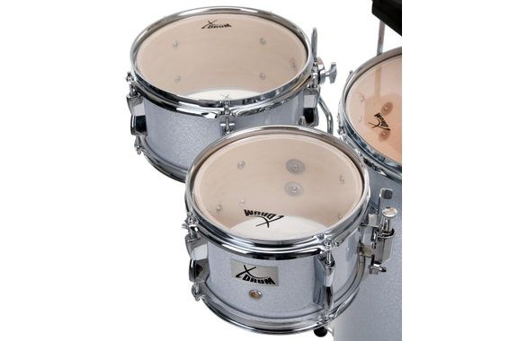 XDrum Club Cocktail Drum Kit Silver Sparkle image 3