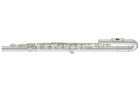Yamaha YFL-212 Flute Nickel Silver, Silver-Plated incl. U-Headjoint Set image 3
