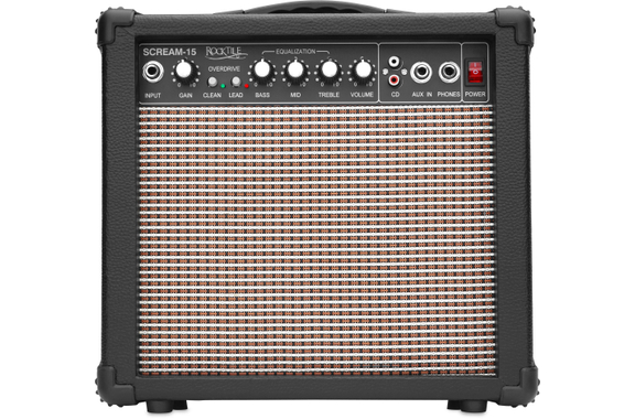 Rocktile L-50B Junior 3/4 Mensur Set de Guitare Électrique avec Amplificateur, Sangle, Câble et École incl. CD/DVD image 3