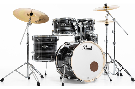 Pearl Export EXX705NBR/C778 Drumkit Graphite Silver Twist Set mit Taschen image 3