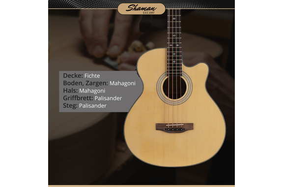 Shaman AB4-50CE-NT Basse Acoustique Naturelle image 3