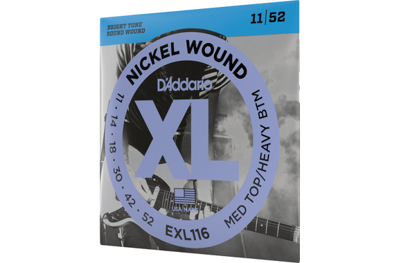 D'Addario EXL116 Medium Top/Heavy Bottom image 3