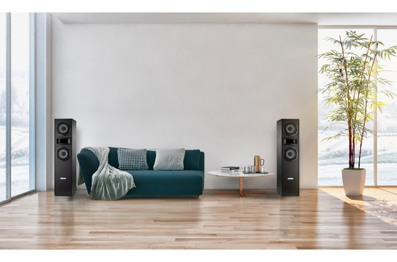 McGrey HTS-65320 BK Pareja de Altavoces de Pie HiFi negros 2x 80W RMS image 3