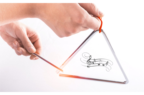 Triangle Classic Cantabile avec Maillet 10 cm Lot de 3 image 3