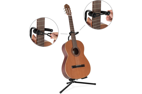 Classic Cantabile GS-30 BK Support Guitare (léger) Noir image 3