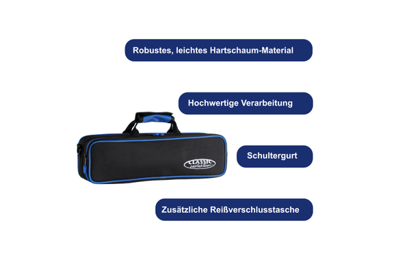 Classic Cantabile Lightweight Case for Flute Blue image 3