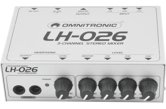 Omnitronic LH-026 Mixeur Stéréo 3 Canaux image 3