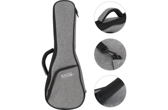 Funda Rocktile para Ukelele Soprano Gris/Naranja image 3