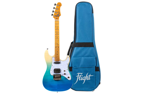 Flight Pathfinder Tenor Ukulele TBL Transparent Blue image 3