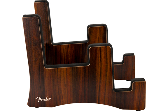 Fender Deluxe Support Multi-Positions En Bois À Deux Niveaux image 3
