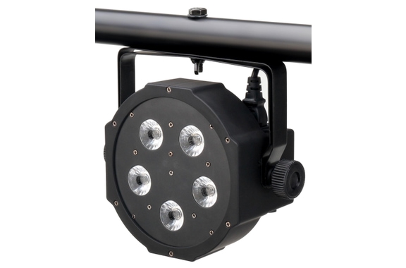 Showlite FLP-5x8W Spotlights 4 x Set incl. Showlite Master Pro USB, Stand & Cables image 3