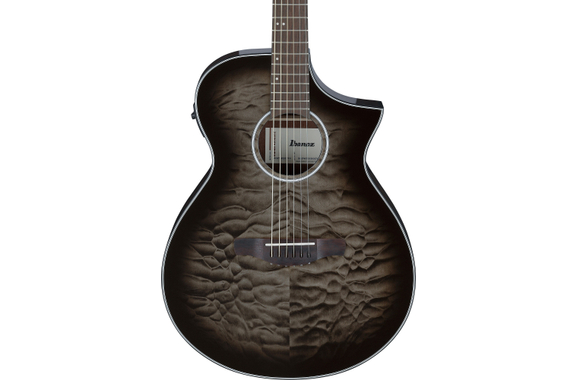 Ibanez AEWC16QA-TKH Westerngitarre Transparent Black Sunburst Gloss image 3