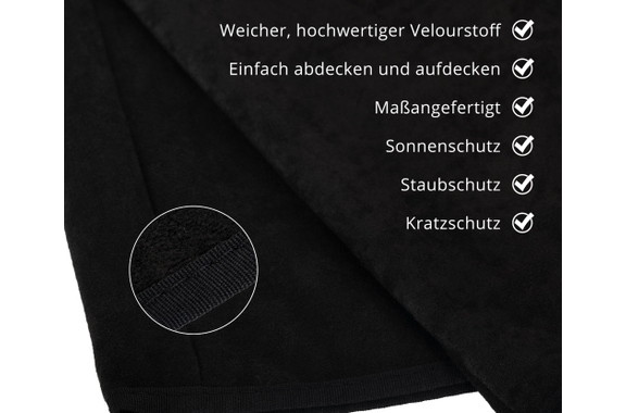 Alpenklang Cover voor 72 Bas-Accordeon Zwart image 3