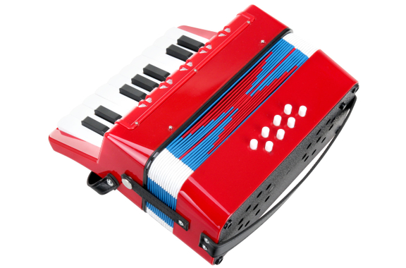 Classic Cantabile Bambino Kinder-Akkordeon Set, Rood, 8 Bassen image 3