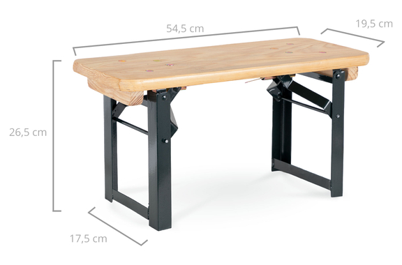 Stagecaptain BB-55 NT Hirschgarten Bierzeltbankerl Natuur 2x Set image 3
