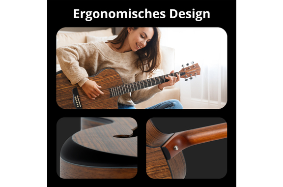 Classic Cantabile SHG-2WN LaBelle Western Guitar image 3