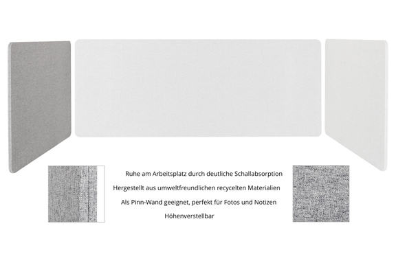 Pronomic DiviDesk-6060 GY Tafelafscheiding image 3